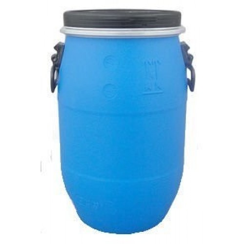 60 Litre Open Top Plastic Storage Drum Barrel Keg With Lid